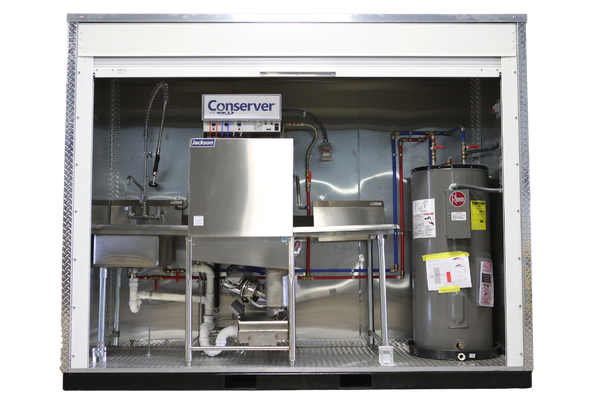 Fully-Enclosed Dishwasher Skids